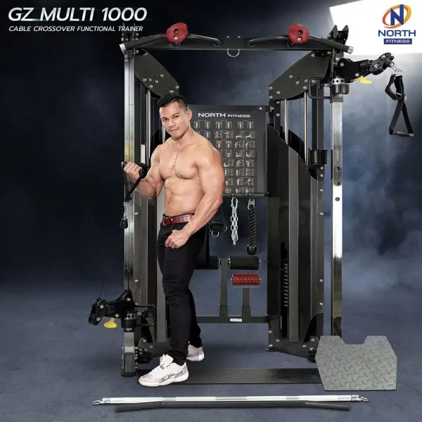 เคเบิ้ลครอส North Fitness รุ่น GZ MULTI 1000 - โครงสร้างเหล็ก ครบทุกฟังก์ชั่น - Image 2