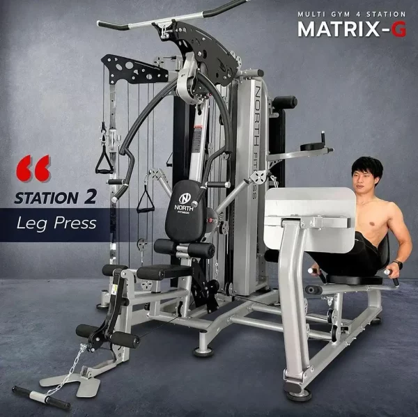ชุดยิม 4 สถานี North Fitness รุ่น MATRIX-G - โครงสร้างเหล็ก ฟังก์ชั่นจัดเต็ม - Image 5