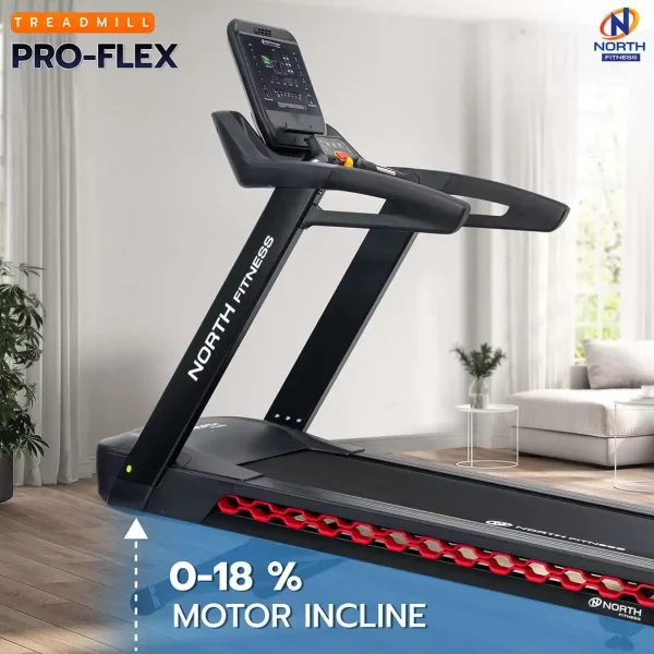 ลู่วิ่งไฟฟ้า North Fitness รุ่น Pro-Flex Plus - ดีไซต์ใหม่พร้อมไฟ LED รองรับแรงกระแทก ฟังก์ชันครบครัน - Image 7