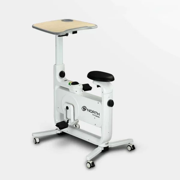 จักรยานออกกำลังกายนั่งปั่น North Fitness รุ่น Table Bike1 White - ปั่นไป ทำงานไป สุขภาพดีไม่มีสะดุด