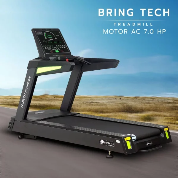 ลู่วิ่งไฟฟ้า North Fitness รุ่น Bring Tech - แรงม้าพีค AC โครงสร้างหนา แข็งแกร่ง - Image 3