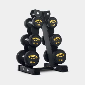 ดัมเบลหุ้มยาง North Fitness รุ่น DVR 15 - คุณภาพสูง วัสดุทนทาน
