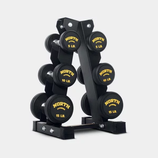 ดัมเบลหุ้มยาง North Fitness รุ่น DVR 15 - คุณภาพสูง วัสดุทนทาน