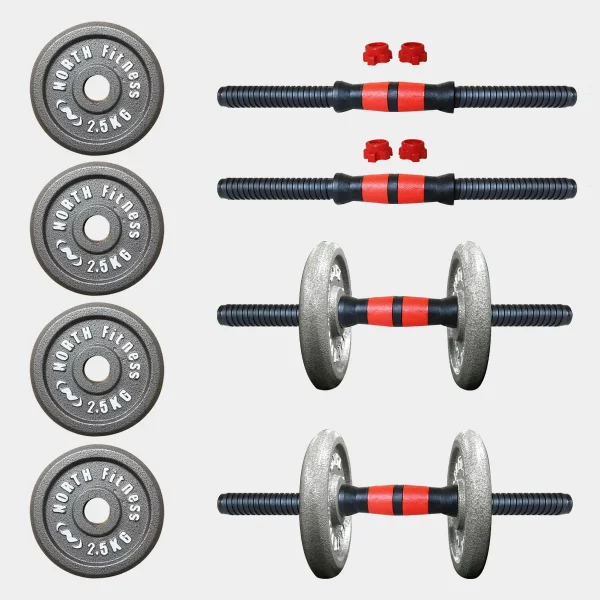 ดัมเบลโลหะ Dumbbell 10 Kg. - ปรับน้ำหนักได้