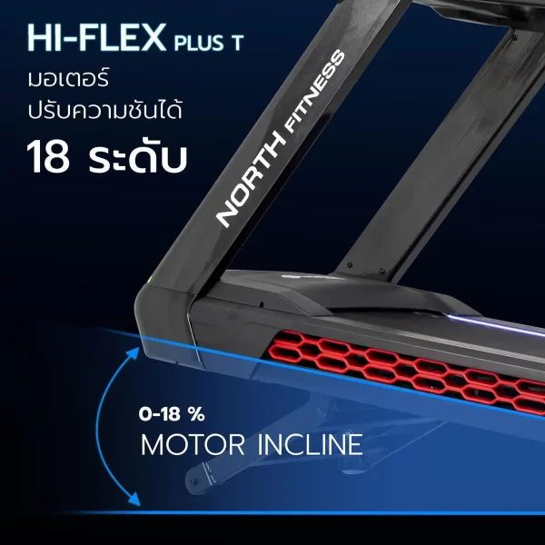 ลู่วิ่งไฟฟ้า North Fitness รุ่น Hi-Flex Plus T -มาตรฐานการผลิตสูง ดีไซน์สวย ฟังก์ชั่นครบ - Image 2