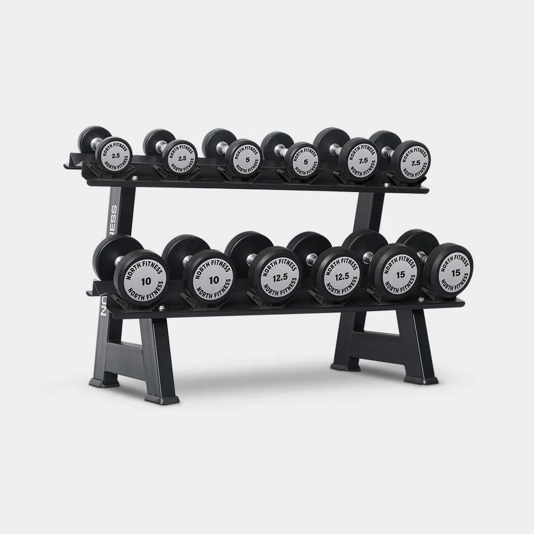 ดัมเบลหุ้มยาง North Fitness รุ่น SKG6 - รุ่นใหม่ แข็งแรง กันลื่นกันสนิม